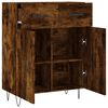 vidaXL Sideboard Räuchereiche 69,5x34x90 cm Holzwerkstoff