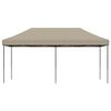 vidaXL Party-Zelt Taupe 292 x 580 x 315 cm Oxford-Stoff