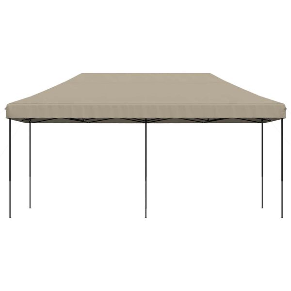 vidaXL Party-Zelt Taupe 292 x 580 x 315 cm Oxford-Stoff