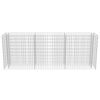 vidaXL Gabionen-Hochbeet Verzinkter Stahl 270×50×100 cm