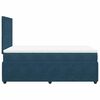 vidaXL Boxspringbett mit Matratze Blau 120x200 cm Samt