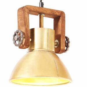 vidaXL H&auml;ngelampe Industriestil 25 W Messing Rund 19 cm E27