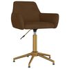 vidaXL Esszimmerst&uuml;hle 4 Stk. Drehbar Braun Samt