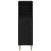 vidaXL Badezimmerschrank mit T&uuml;r Schwarz Eichen-Optik 30 x 30 x 100 cm