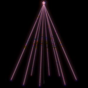 vidaXL LED Weihnachtsbaum Indoor Outdoor 1300 LEDs Bunt 8 m