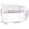 vidaXL Gartenbank 110 cm Massivholz Akazie