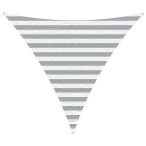 vidaXL Sonnensegel Hellgrau und Wei&szlig; 2 x 2 x 2 m