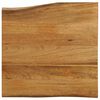 vidaXL Tischplatte mit Baumkante 60x60x3,8 cm Massivholz Mango