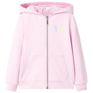 Kinder-Kapuzenpullover Hellrosa 116