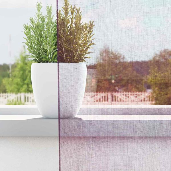 vidaXL Voile Vorhänge mit Schlaufen 2 Stk. Lila 140x245 cm