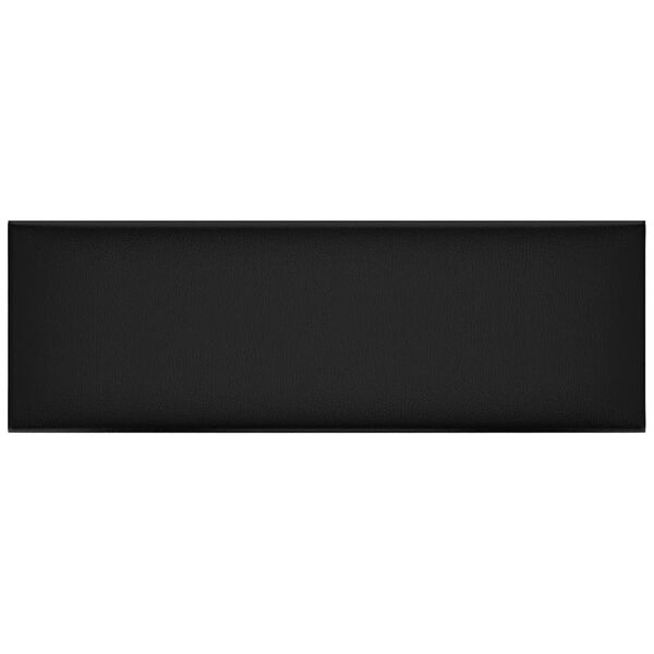 vidaXL Wandpaneele 12 Stk. Schwarz 90x30 cm Kunstleder 3,24 m&sup2;