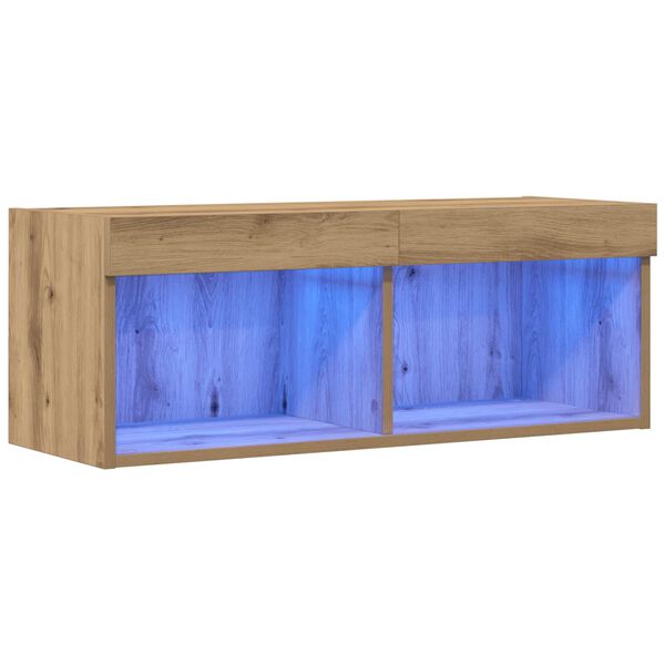 vidaXL TV-Schrankset Artisan-Eiche 80 x 30 x 30 cm Holzwerkstoff
