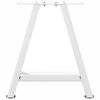 vidaXL Couchtischbeine A-Form 2 Stk. Wei&szlig; 50x(42-43) cm Stahl