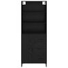 vidaXL Highboard Schwarz Eichen-Optik 69,5 x 34 x 180 cm Holzwerkstoff