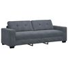 vidaXL Sofa Set 3 pcs Grau Samt