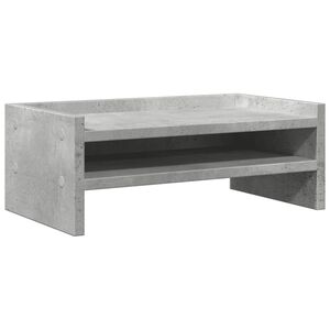 vidaXL Monitorst&auml;nder Betongrau 42x24x16 cm Holzwerkstoff
