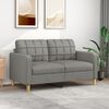 vidaXL 2-Sitzer-Sofa Dunkelgrau 140 cm Stoff
