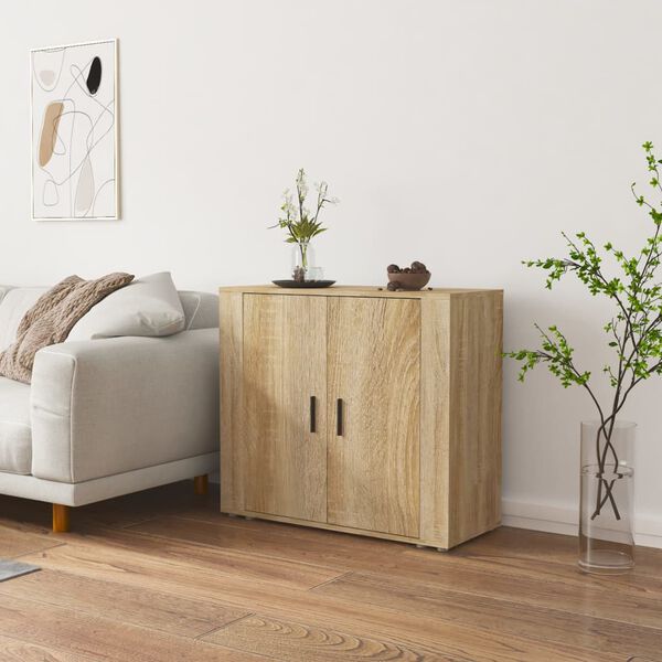vidaXL Sideboard Sonoma-Eiche 80x33x70 cm Holzwerkstoff