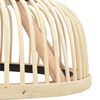 vidaXL Pendelleuchte Bambus 40W 30x12 cm Halbrund E27