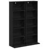 vidaXL CD Regal 2 Stk. Schwarze Eiche 33 x 23,5 x 97,5 cm