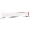 vidaXL Tennisnetz Schwarz und Rot 494,5 x 90 x 87 cm Polyester