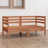 vidaXL 2-Sitzer-Gartensofa Honigbraun Massivholz Kiefer