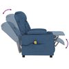 vidaXL Massagesessel Blau Stoff