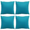 vidaXL Sofakissen 4 Stk. Blau 60x60 cm Stoff