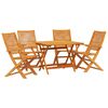 vidaXL Garten Essgruppe 5 pcs Braun Massivholz Akazie