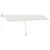 vidaXL Standmarkise Manuell Einziehbar 600x350 cm Creme