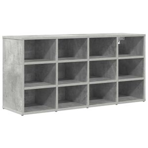 vidaXL Schuhschrank 103 x 30 x 51 cm Holzwerkstoff Betongrau
