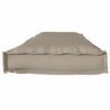 vidaXL Kissen Taupe 140 x 40 x 8 cm Oxford-Stoff