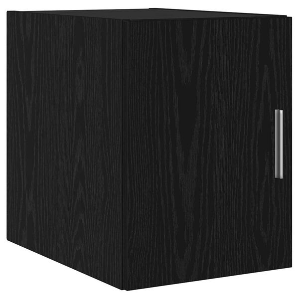 vidaXL Wandschrank Schwarz Eichen-Optik 30 x 42,5 x 39,5 cm