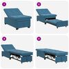 vidaXL Schlafsofa Blau 194 x 67 x 82 cm Samt