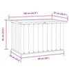 vidaXL Gartenbox Grau 109x67x65 cm