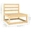 vidaXL 6-tlg. Garten-Lounge-Set mit Kissen Massivholz Kiefer