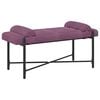 vidaXL Knopfgepolsterte Bank mit Kissen Lila 110 x 40 x 46 cm Samt