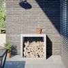 vidaXL Brennholzregal Wei&szlig; 60x40x60 cm Stahl