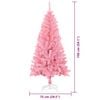 vidaXL Weihnachtsbaum mit 150 LEDs mit Ständer Rosa 150 cm PVC