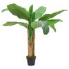 vidaXL Bananenbaum K&uuml;nstlich 9 Bl&auml;tter 120 cm Gr&uuml;n