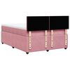 vidaXL Boxspringbett mit Matratze Rosa 140x190 cm Samt