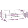 vidaXL 3-Sitzer-Sofa Cappuccino-Braun 180 cm Kunstleder
