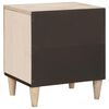 vidaXL Nachttisch Beige 40 x 33 x 46 cm Massivholz Akazie