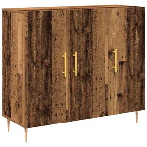vidaXL Sideboard Altholz 90 x 34 x 80 cm Holzwerkstoff
