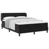 vidaXL Boxspringbett mit Matratze Schwarz 140 x 190 cm Samt