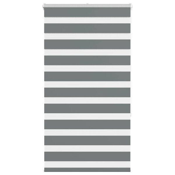 vidaXL Doppelrollo Dunkelgrau 75x150 cm Stoffbreite 70,9 cm Polyester