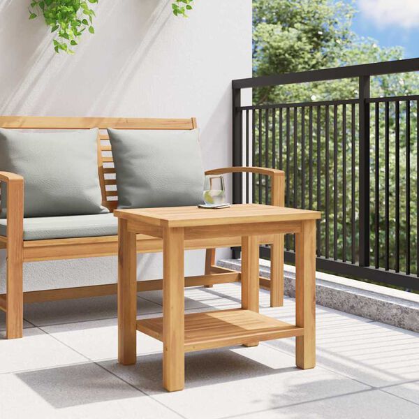 vidaXL Couchtisch Braun 50 x 35 x 45 cm Teak-Massivholz
