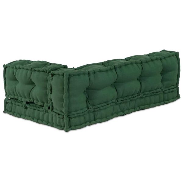 vidaXL Pallet Sofa Kissen Gr&uuml;n Stoff