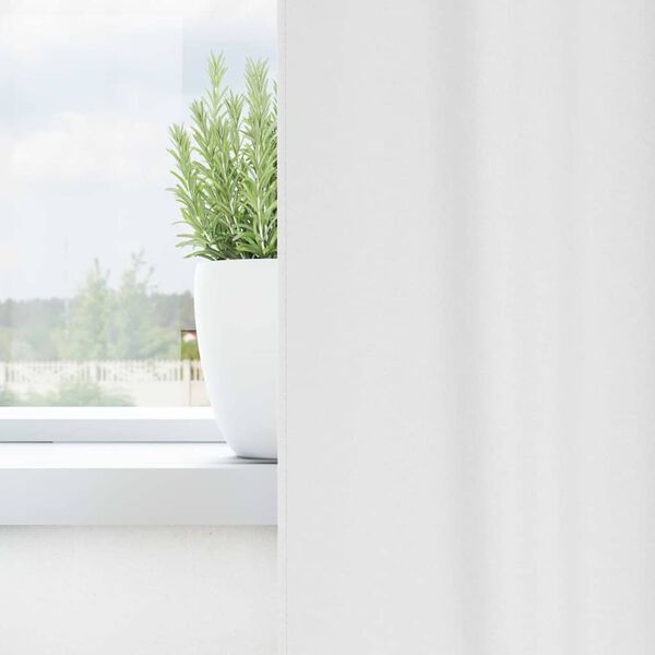 vidaXL Verdunkelungs-Vorh&auml;nge mit Ringen 2 pcs Reinwei&szlig; 140 x 140 cm