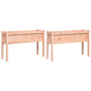 vidaXL Pflanzk&uuml;bel 2 Stk. mit Beinen Massivholz Douglasie